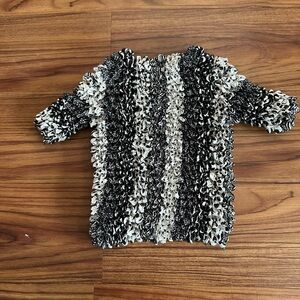 Black and White y2k popcorn shirt